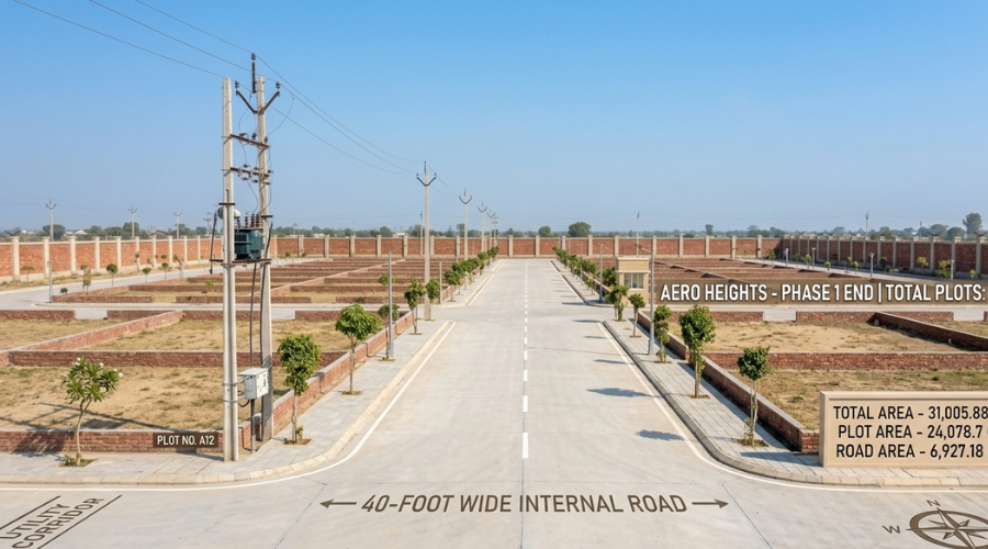 Aero Heights project gallery — residential plots Bilaspur Dankaur UP image 5